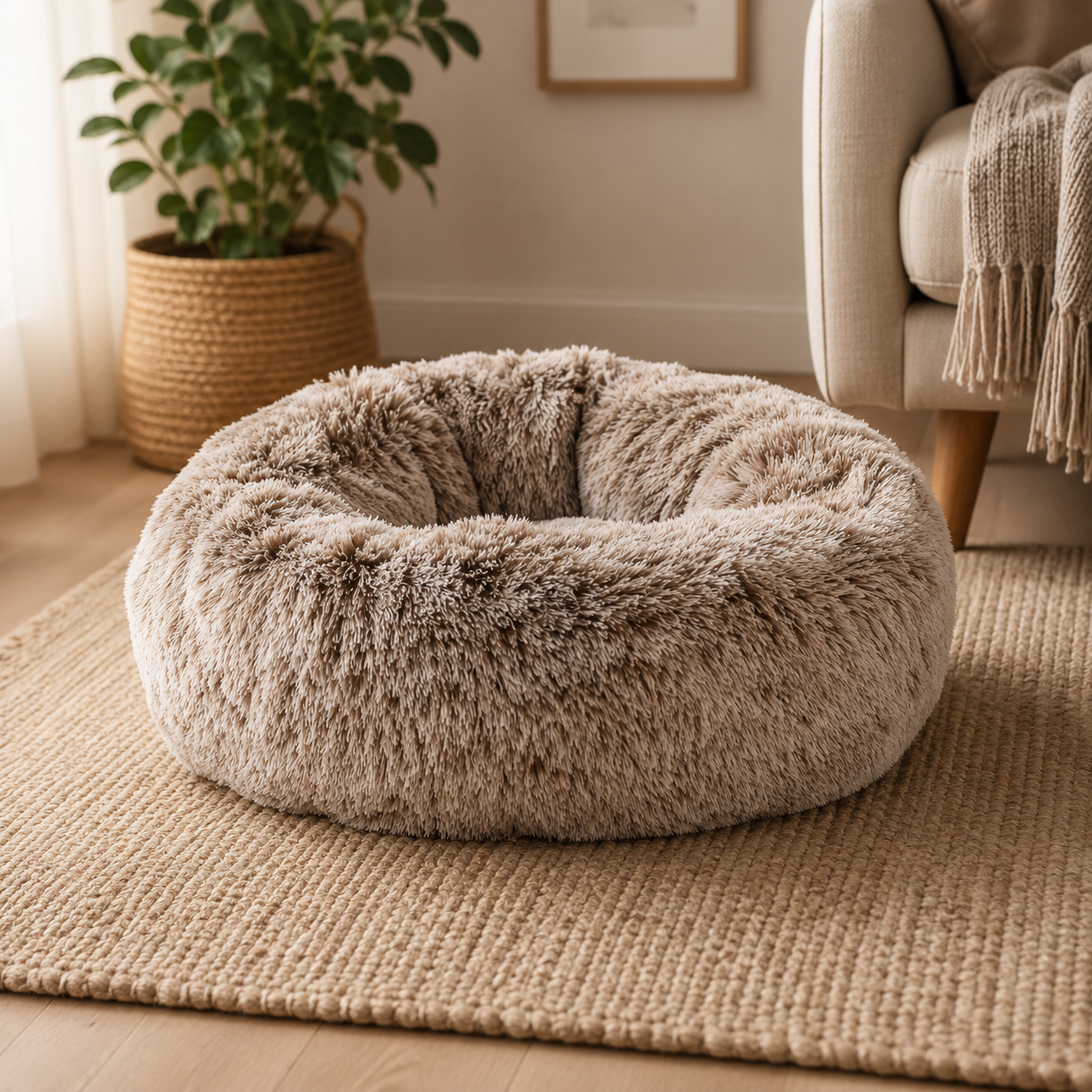 Croci Donut Hondenmand Beige 100 cm