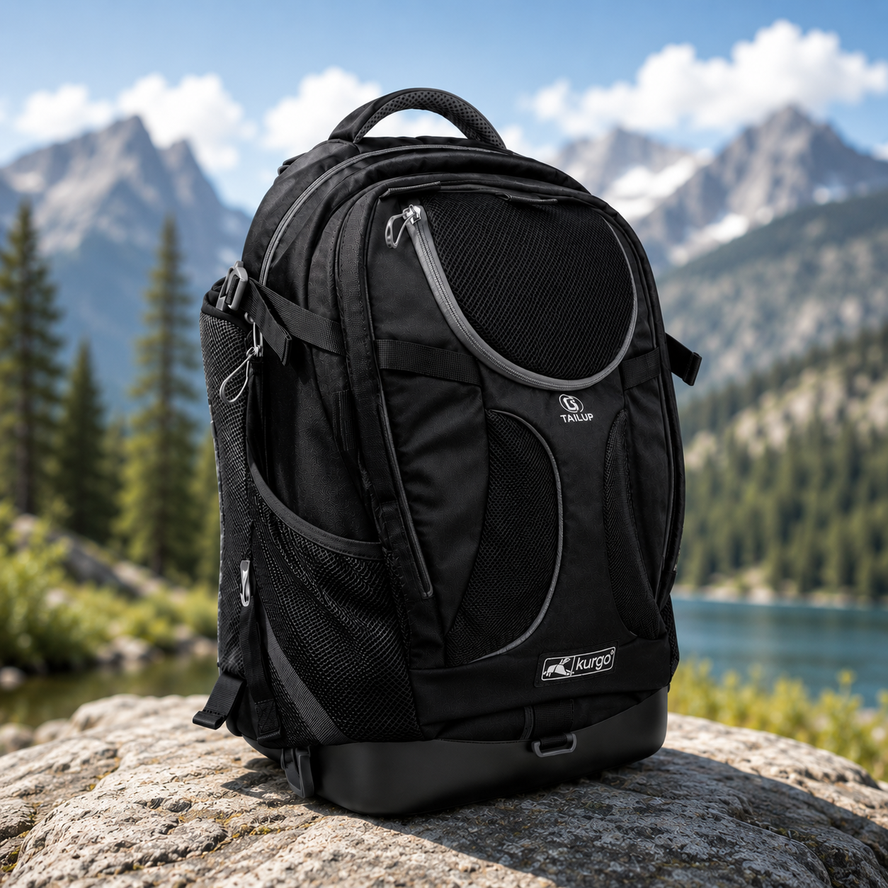 KURGO G-Train Premium Hondenrugzak Zwart